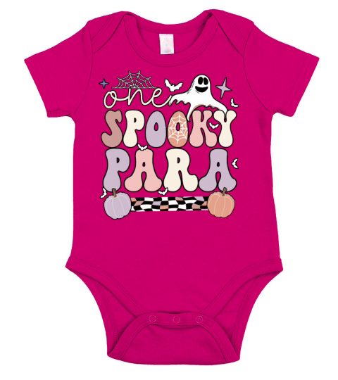 Paraprofessional Halloween Para Teacher Parapro Short Sleeve Baby One-Piece