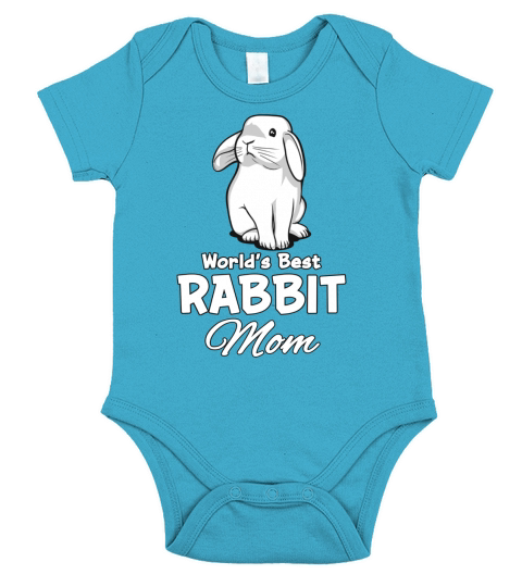 Rabbit Shirt For Women Cute Bunny Gift For Mom Short Sleeve Baby One-Piece