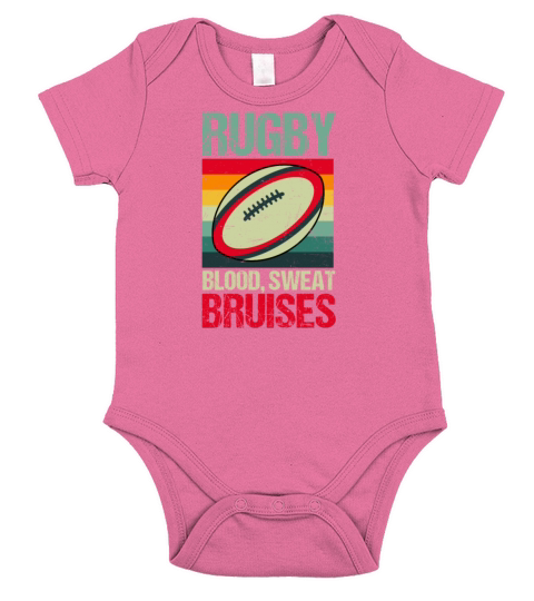 Rugby Vintage Blood Sweat Bruises Short Sleeve Baby One-Piece