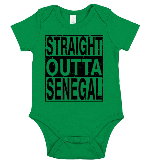 Senegal Straight Outta Senegal Short Sleeve Baby One-Piece