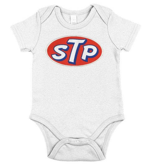 STP Vintage Style Auto Racing Motor Short Sleeve Baby One-Piece