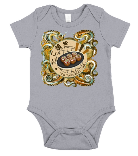 Takoyaki Kawaii Japanese Street Food Short Sleeve Baby One-Piece