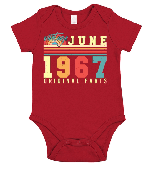 Vintage 1967 June Short Sleeve Baby One-Piece