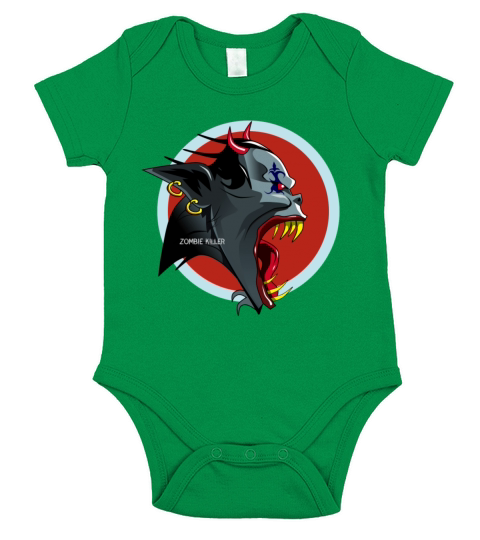 Zombie Halloween Vampir Undead Horror Killer Devil Short Sleeve Baby One-Piece