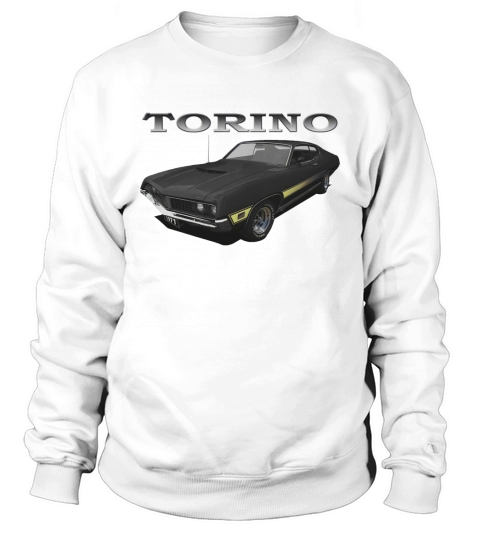 1971 Ford Torino Black Sweatshirt Unisex