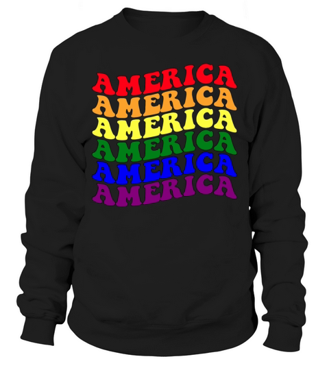 America Merica LGBT Sweatshirt Unisex