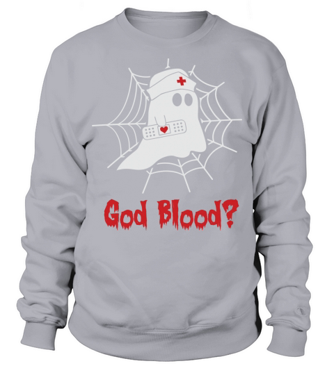God Blood Funny Boo Halloween Sweatshirt Unisex