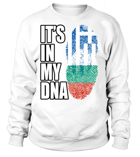 Greek And Bulgarian Mix Heritage DNA Flag Sweatshirt Unisex