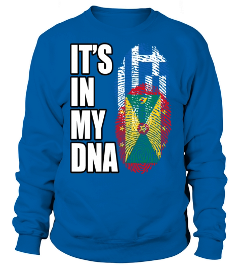 Grenadian And Greek Mix Heritage DNA Flag Sweatshirt Unisex