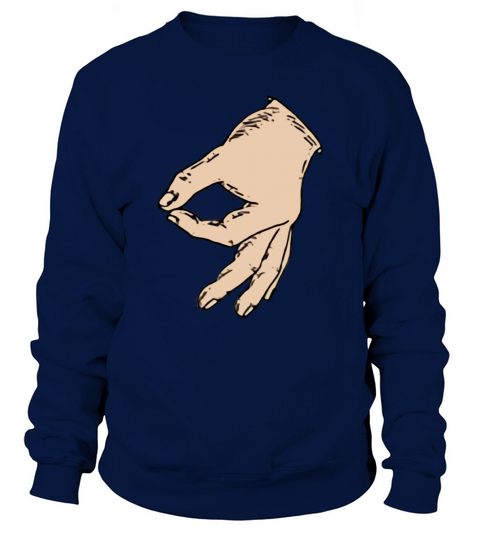 Hand Finger Circle Meme Game Long Sleeve Prank Your Friends Sweatshirt Unisex