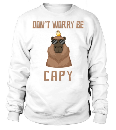 Happy Capybara Lover Rodent Animal Sweatshirt Unisex