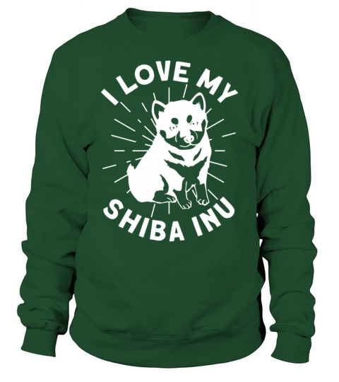 I Love My Shiba Inu Japanese Dog Breed Hunting Dog Sweatshirt Unisex