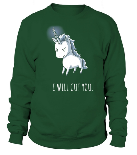 JUXING Mens Stabby The Unicorn I Will Cut You Tee Men Women Man Woman Lover Hoodie Sweatshirt Unisex