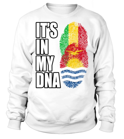 Malian And Kiribati Mix Heritage DNA Flag Sweatshirt Unisex