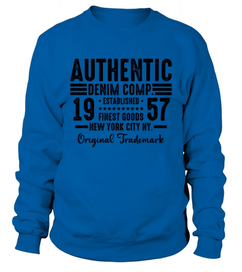 New York City Born In 1957 Vintage Birthday Sweatshirt Unisex