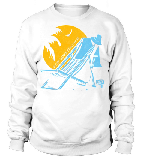 Outer Banks Beach Bum OBX Sky Blue Vintage Sweatshirt Unisex