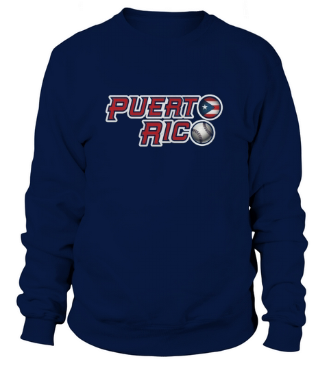 Puerto Rico Baseball Flag Sweatshirt Unisex