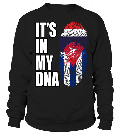 Thai And Cuban Vintage Heritage DNA Flag Sweatshirt Unisex