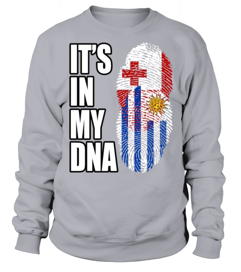 Tongan And Uruguayan Mix Heritage DNA Flag Sweatshirt Unisex