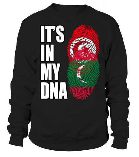 Tunisian And Maldivian Mix Heritage DNA Flag Sweatshirt Unisex