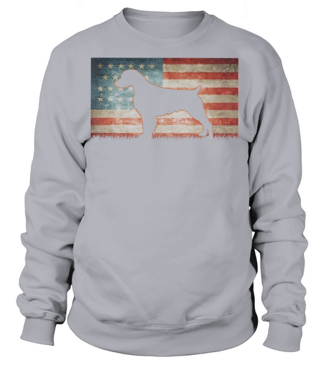 Vintage Best Brittany Spaniel Dog Dad Ever American Flag T-Shirt Sweatshirt Unisex