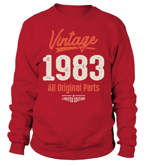 Vintage Born in 1983 - 39th Birthday Retro Sweatshirt Unisex