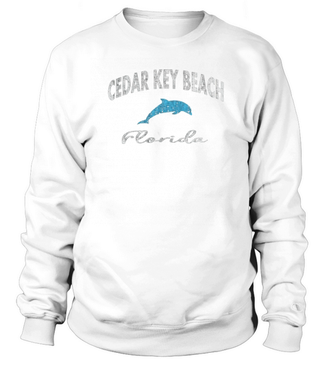 Vintage Dolphin Cedar Key Beach FL Distressed T Shirt Sweatshirt Unisex