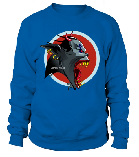 Zombie Halloween Vampir Undead Horror Killer Devil Sweatshirt Unisex