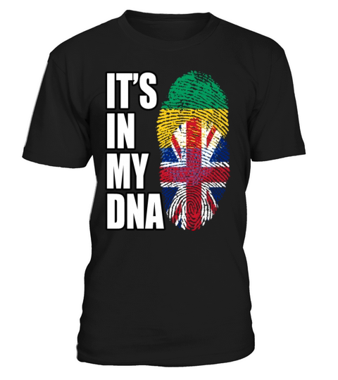 Gambian And British Mix Heritage DNA Flag T-Shirt Unisex