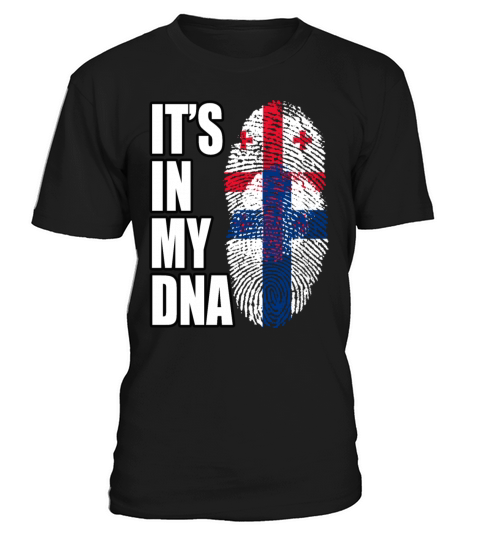 Georgian And Finland Mix Heritage DNA Flag T-Shirt Unisex