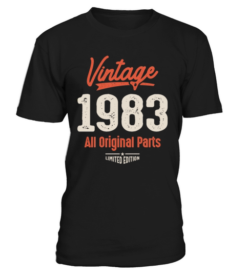Vintage Born in 1983 - 39th Birthday Retro T-Shirt Unisex