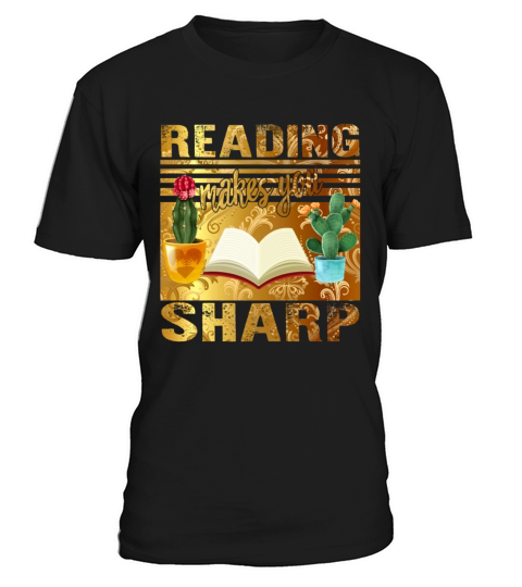 Vintage Reading Shirt Reading Makes You Sharp T-Shirt Unisex