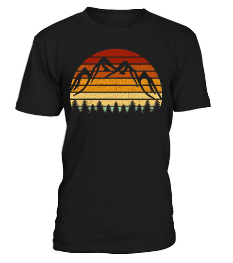 Vintage Sunset Mountains For Nature Loving Mountai T-Shirt Unisex