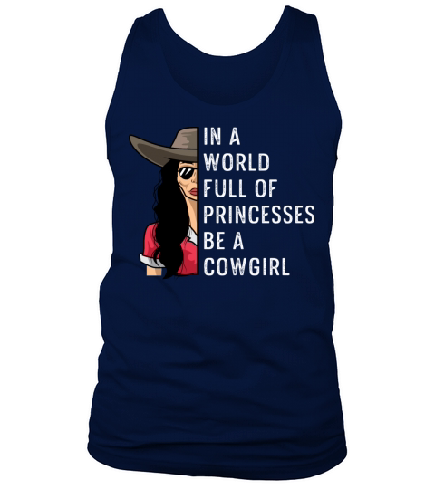 Be a Cowgirl Cowman Gift Tank Top Unisex
