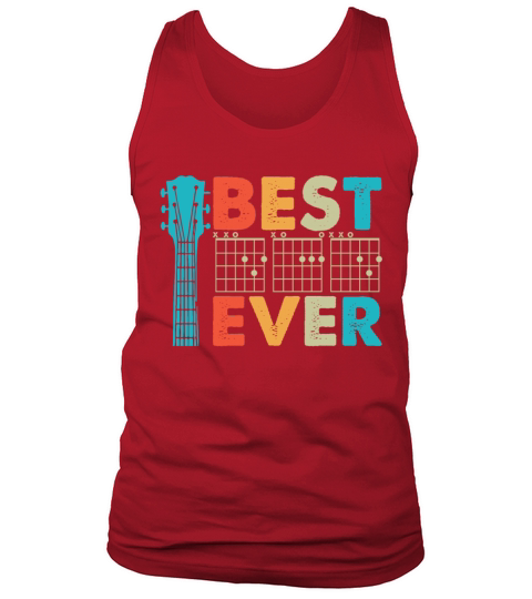 Best Dad Ever Funny Guitar Lover Vintage Father Tank Top Unisex