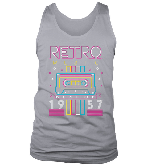 Best Of 1957 Retro Cassette Vintage Birthday Tank Top Unisex
