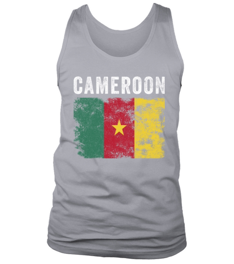 Cameroon Flag Vintage - Cameroonian Flag Tank Top Unisex