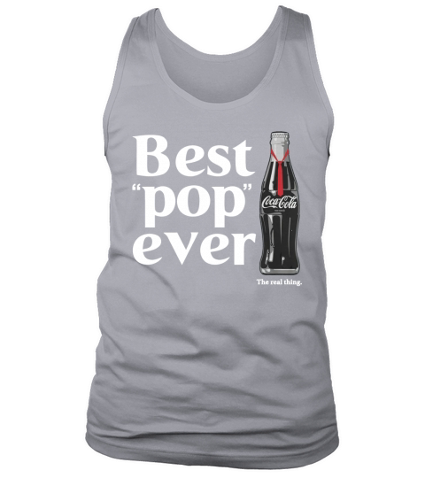 Coca-Cola Best Pop Ever Dad Bottle Graphic T-Shirt Tank Top Unisex