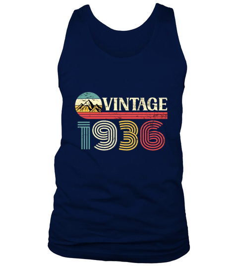 Funny Birthday Born in 1936 Limited Edition Tank Top Unisex