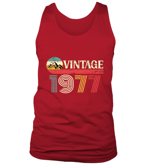 Funny Birthday Born in 1977 Limited Edition Tank Top Unisex