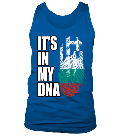 Greek And Bulgarian Mix Heritage DNA Flag Tank Top Unisex