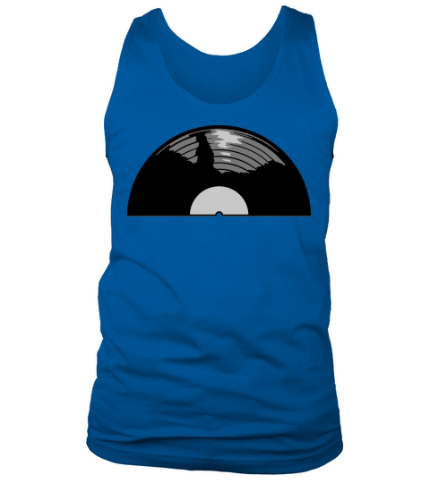 Half vinyl record music Tank Top Unisex