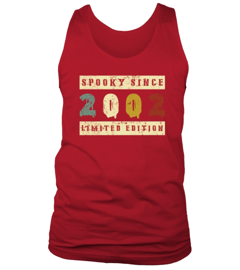 Halloween Spooky Since 2002 Retro Birth Year Tank Top Unisex