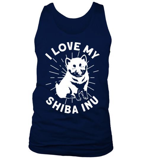 I Love My Shiba Inu Japanese Dog Breed Hunting Dog Tank Top Unisex