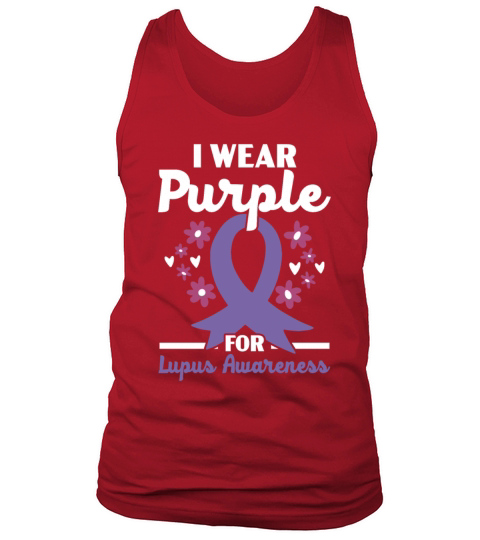I Wear Purple For Lupus Awareness SLE Disease Tank Top Unisex