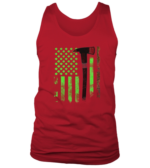 IRISH FIREFIGHTER ST. PATRICKS DAY TRIB Tshirt Tank Top Unisex