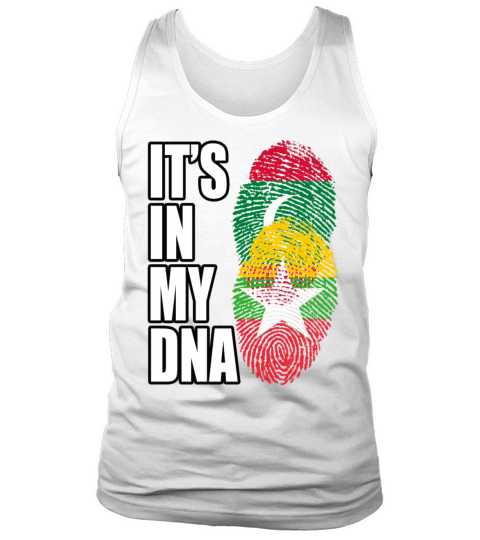 Maldivian And Burmese Mix Heritage DNA Flag Tank Top Unisex