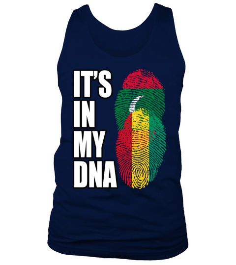 Maldivian And Guinean Mix Heritage DNA Flag Tank Top Unisex