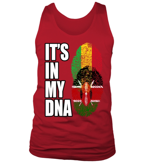 Malian And Kenyan Mix Heritage DNA Flag Tank Top Unisex