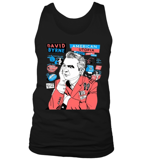 MKD DAVID BYRNE AMERICAN UTOPIA TOUR 2018 Tank Top Unisex